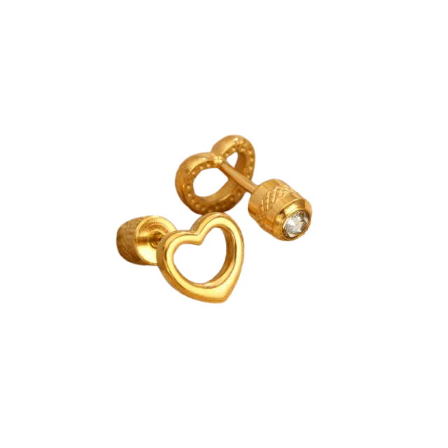 Gold Heart Piercing
