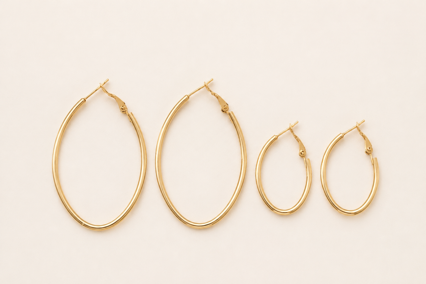 The Helena Hoop - Gold Large