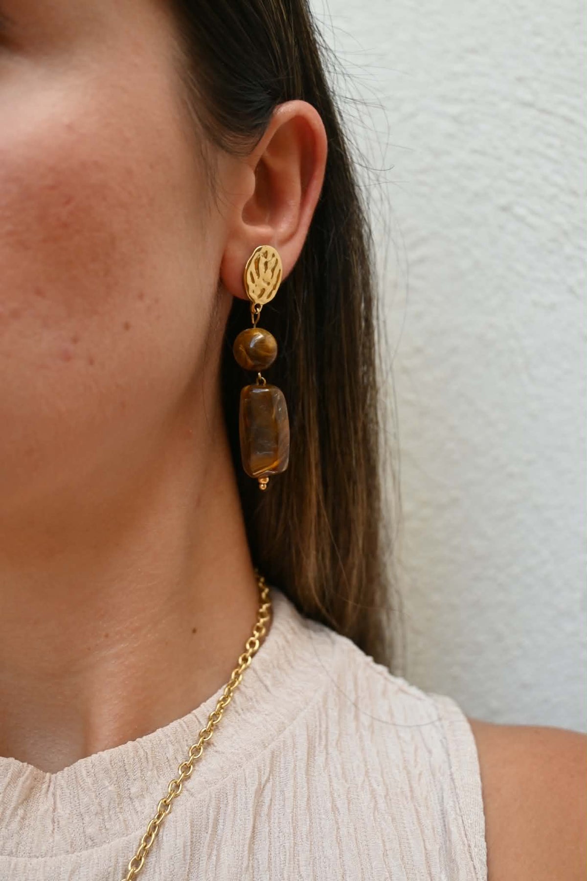 Toffee Drop Earrings