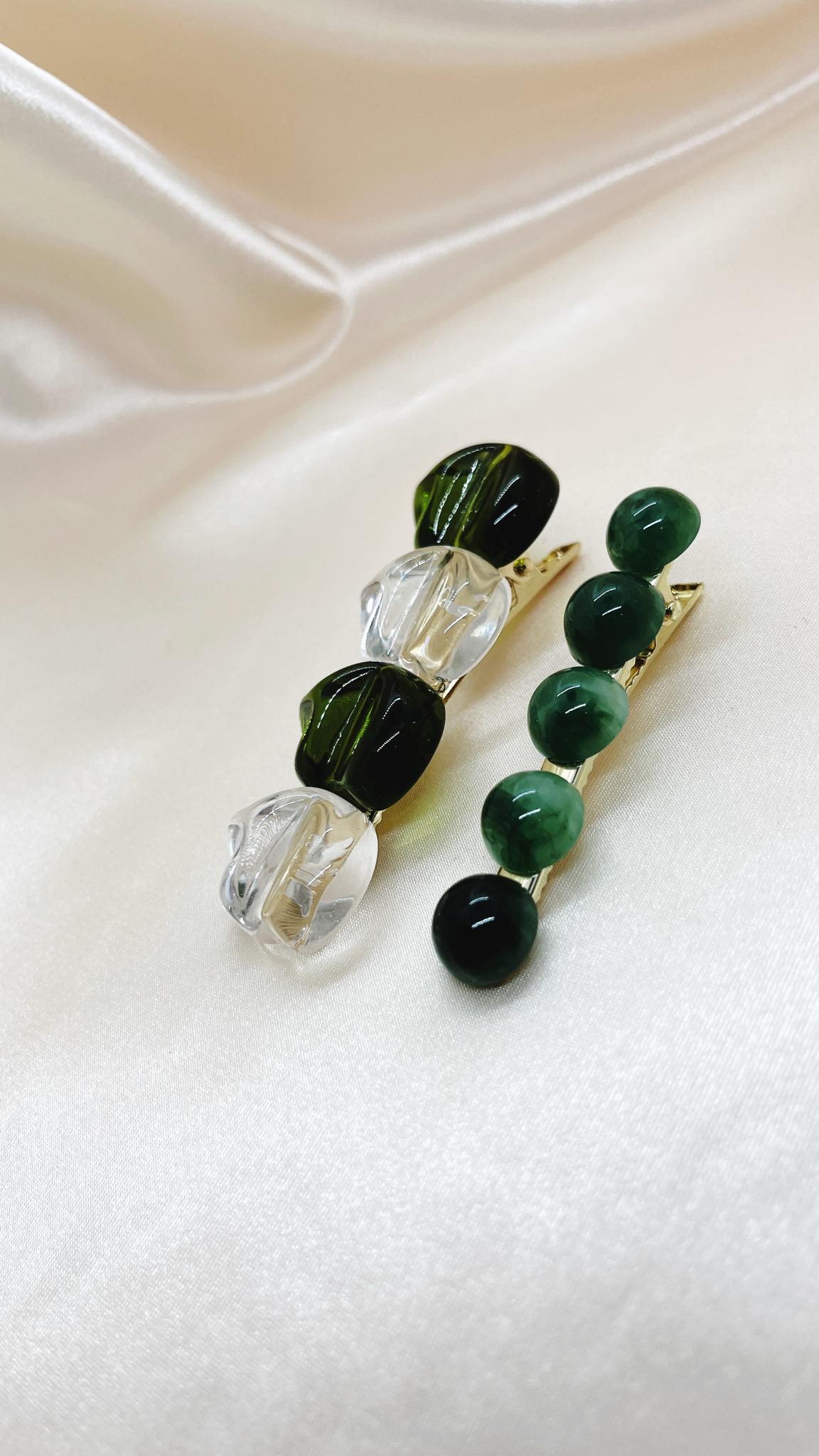 Irregular shape geometric resin duckbill hair clips set