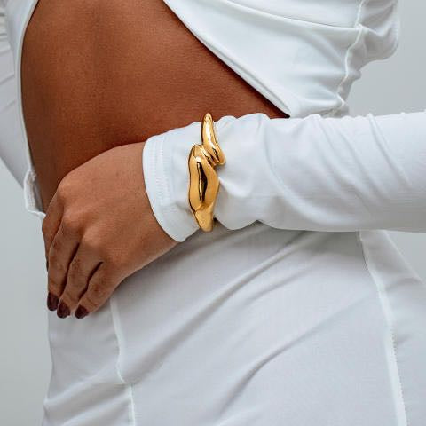 Chunky Gold Bangle