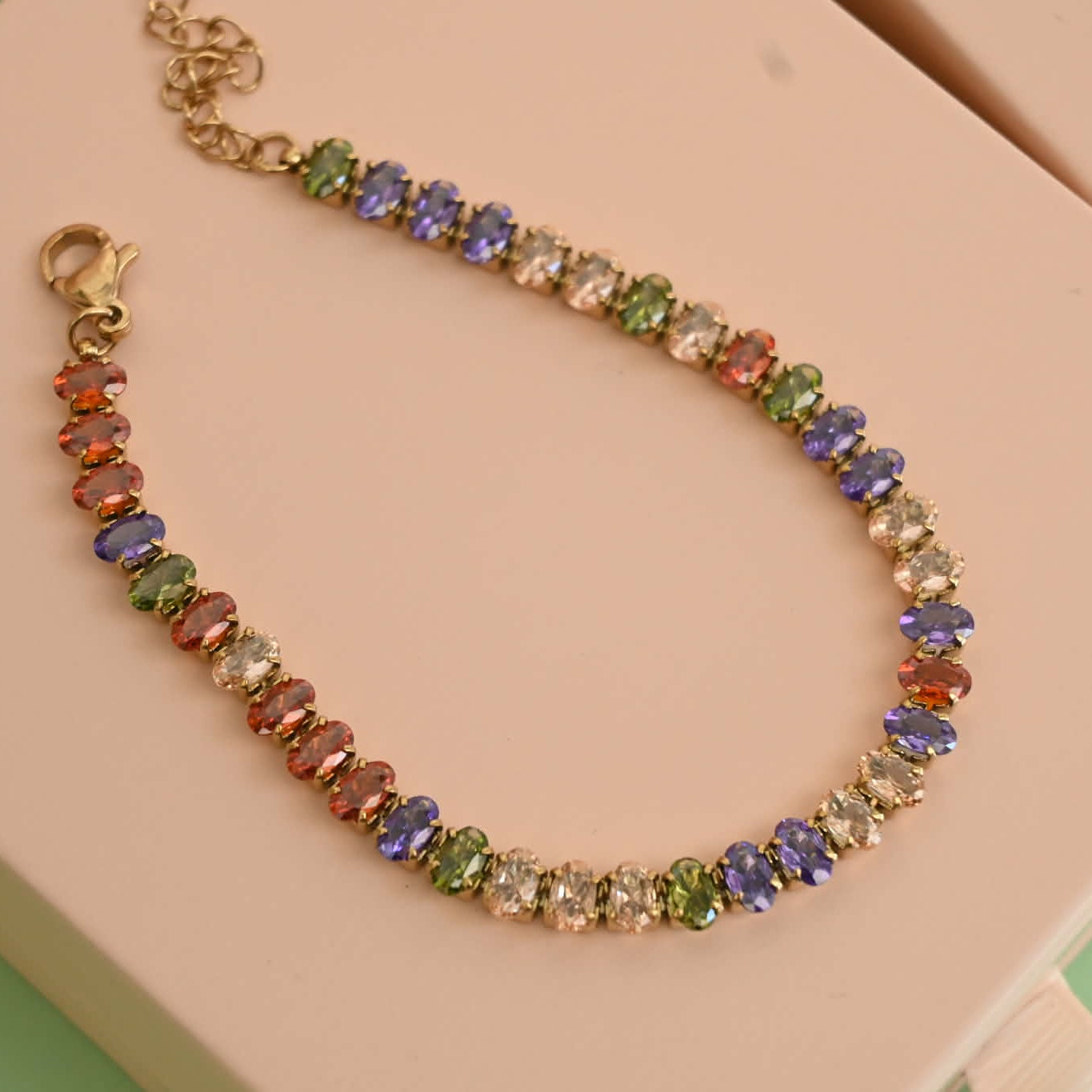 Leila Multi Colour Tennis Bracelet