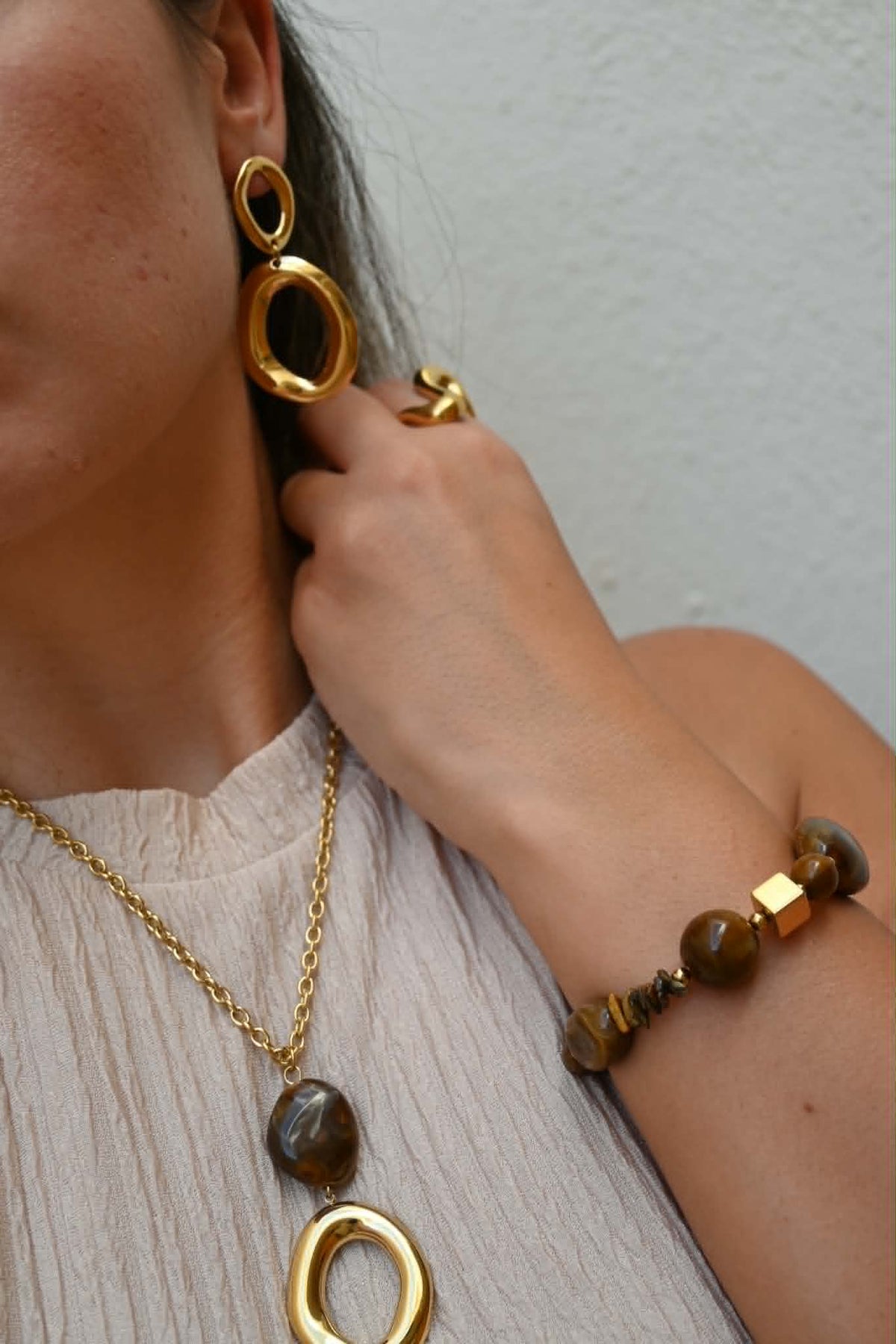 Double Orbit Drop Earrings