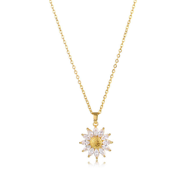 Sun Flower Character Pendant Charm