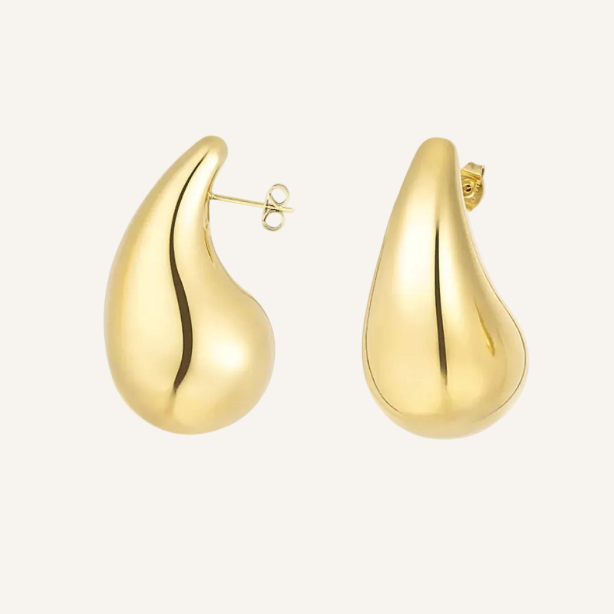 Large Gold Drop Earrings