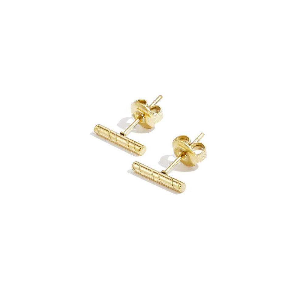 Talia Striped Bar Studs