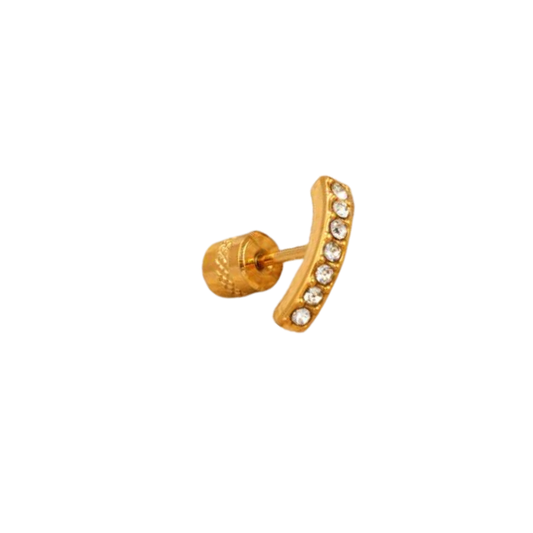 Curve Diamond Bar Piercing