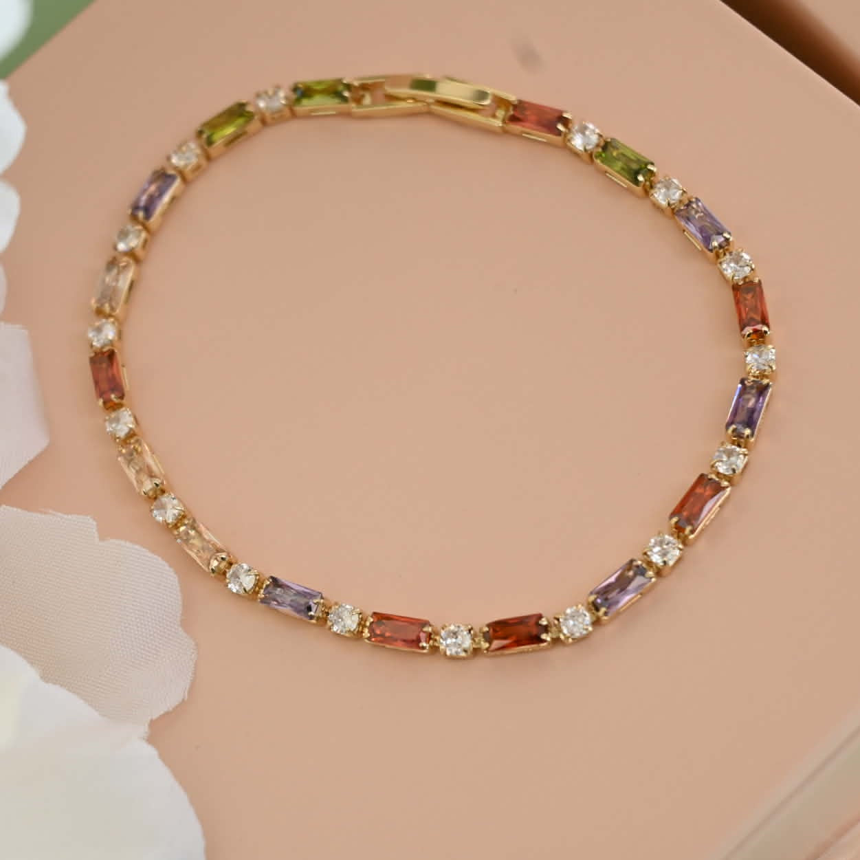 Sofia Multi Colour Tennis Bracelet
