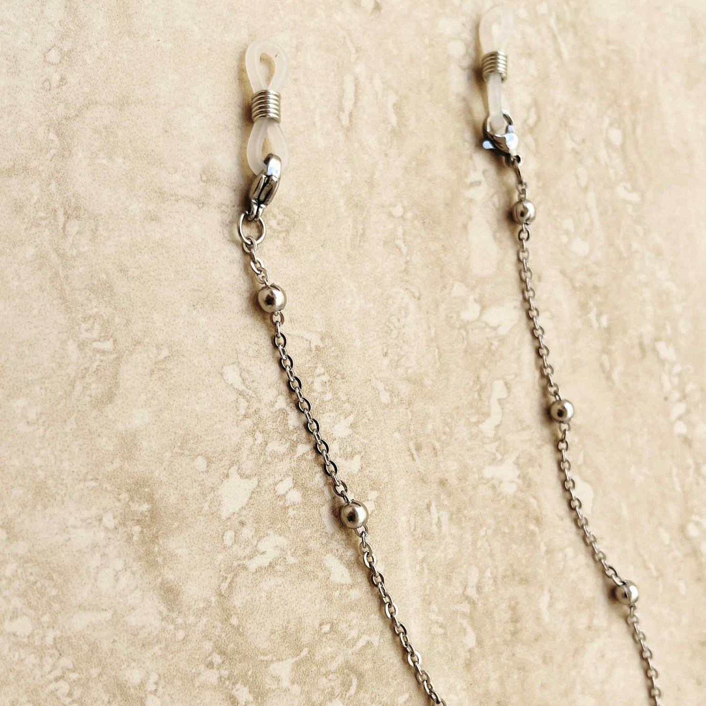 Silver Bead Sunglasses Chain