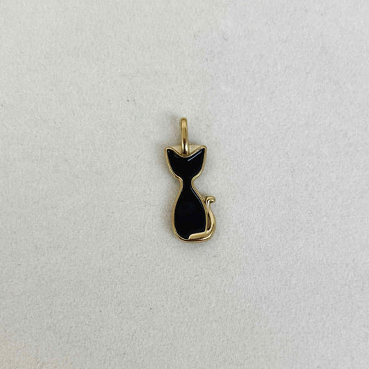 The Black Kitty Charm