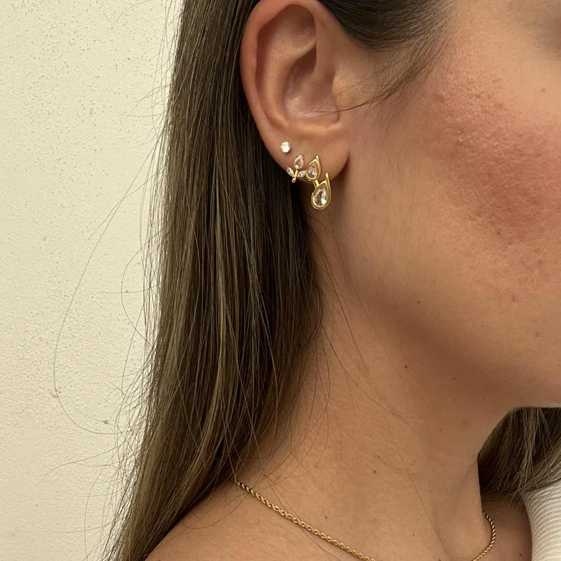 Glimmer Crystal Drop Earrings