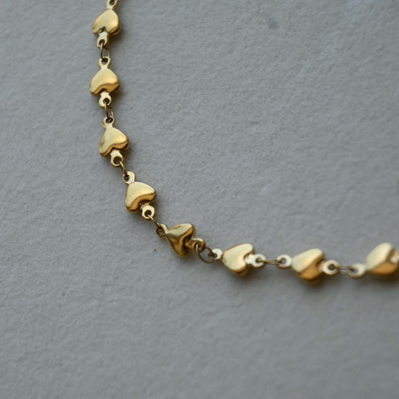 Heart Link Chain Anklet