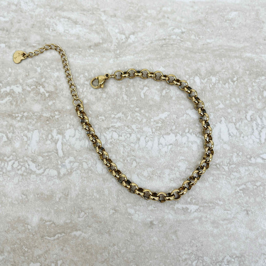 Rolo Chain Bracelet - Charm Base