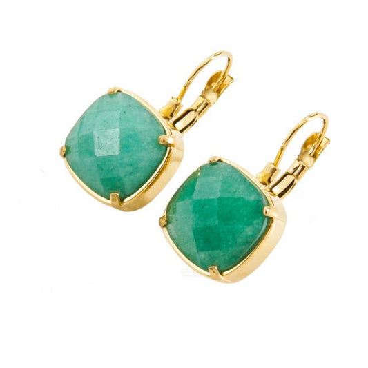 Natural stones Earrings - Green