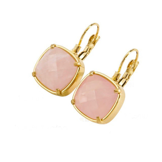 Natural stones Earrings - Light Pink