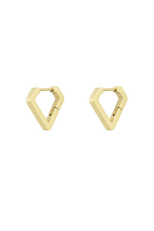 Gold Diamond Earrings