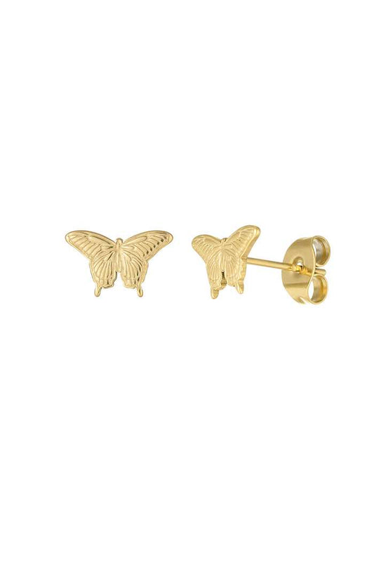 Butterfly stud earrings