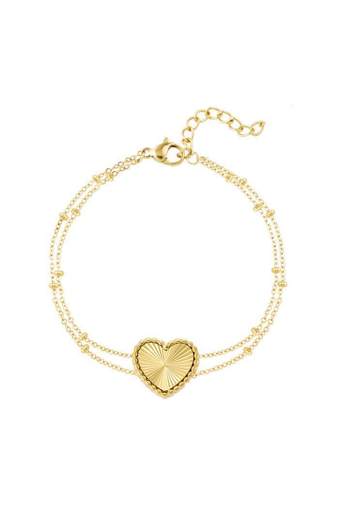 Bracelet Ball Chain With Heart