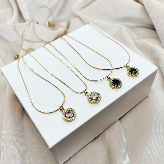 Vintage Glam Necklace - Circle