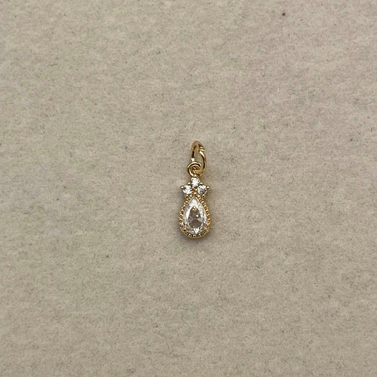 The Crystal Tear Drop Charm