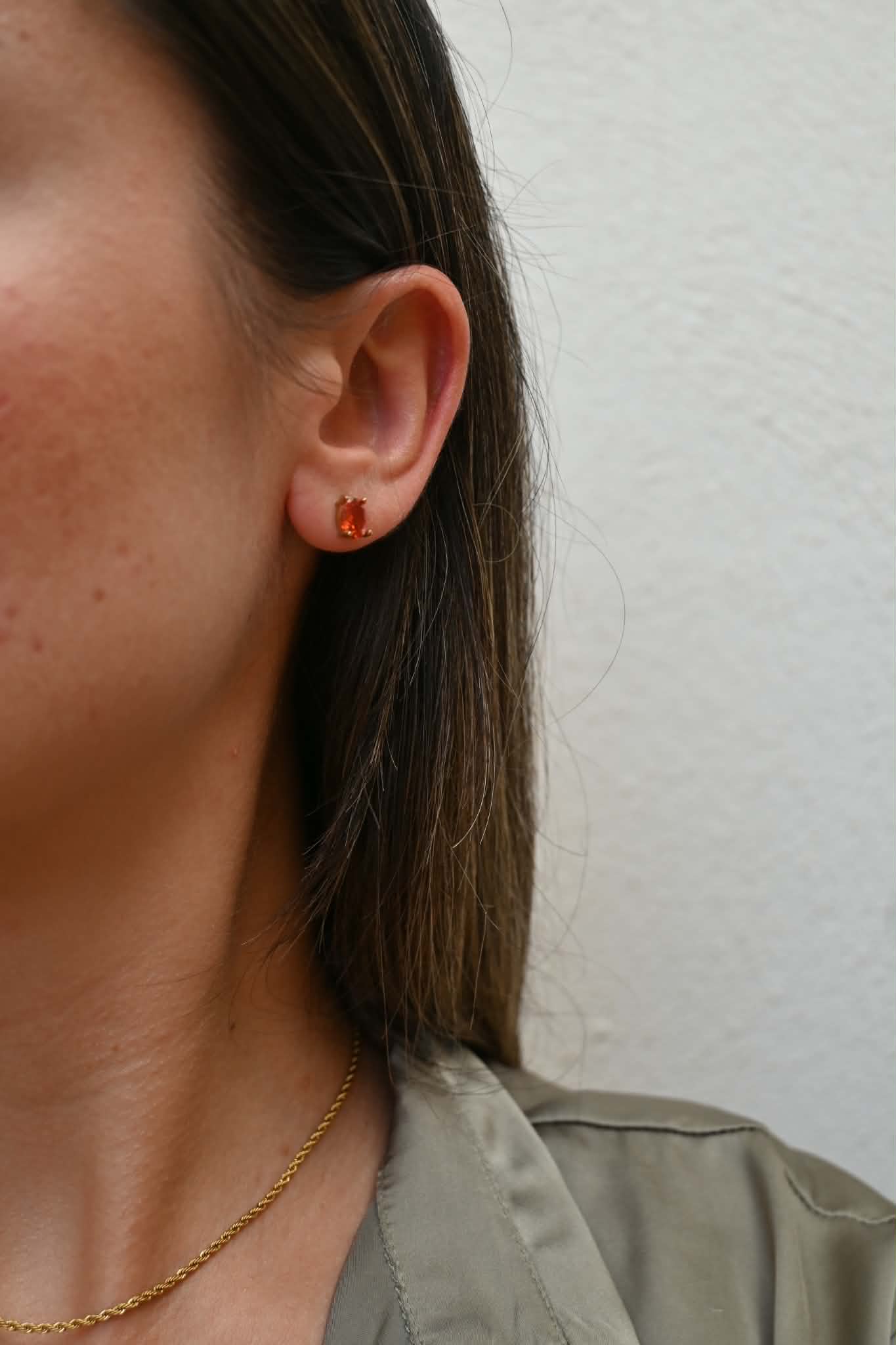 Ember Glow Stud Earrings
