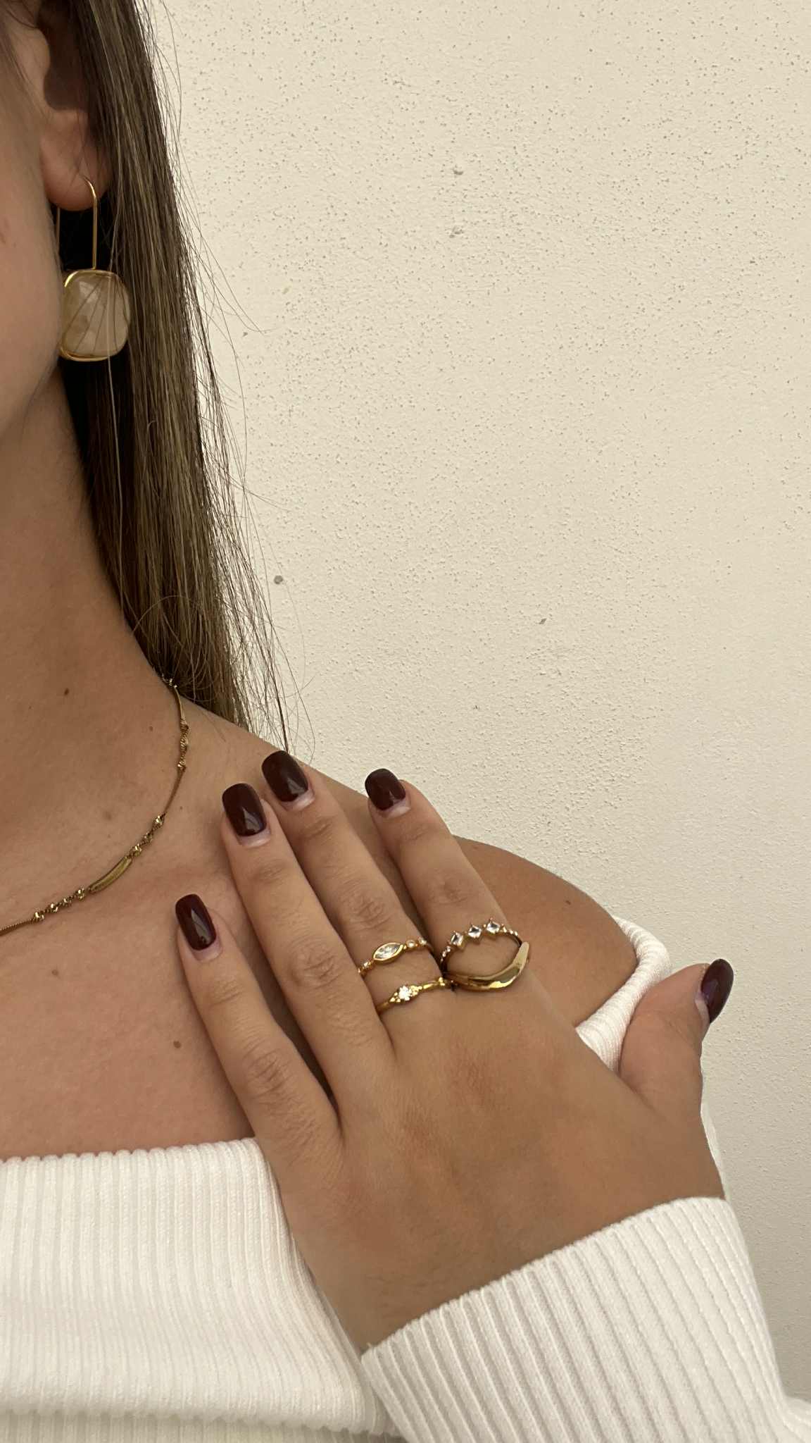 White Ember Hook Earrings