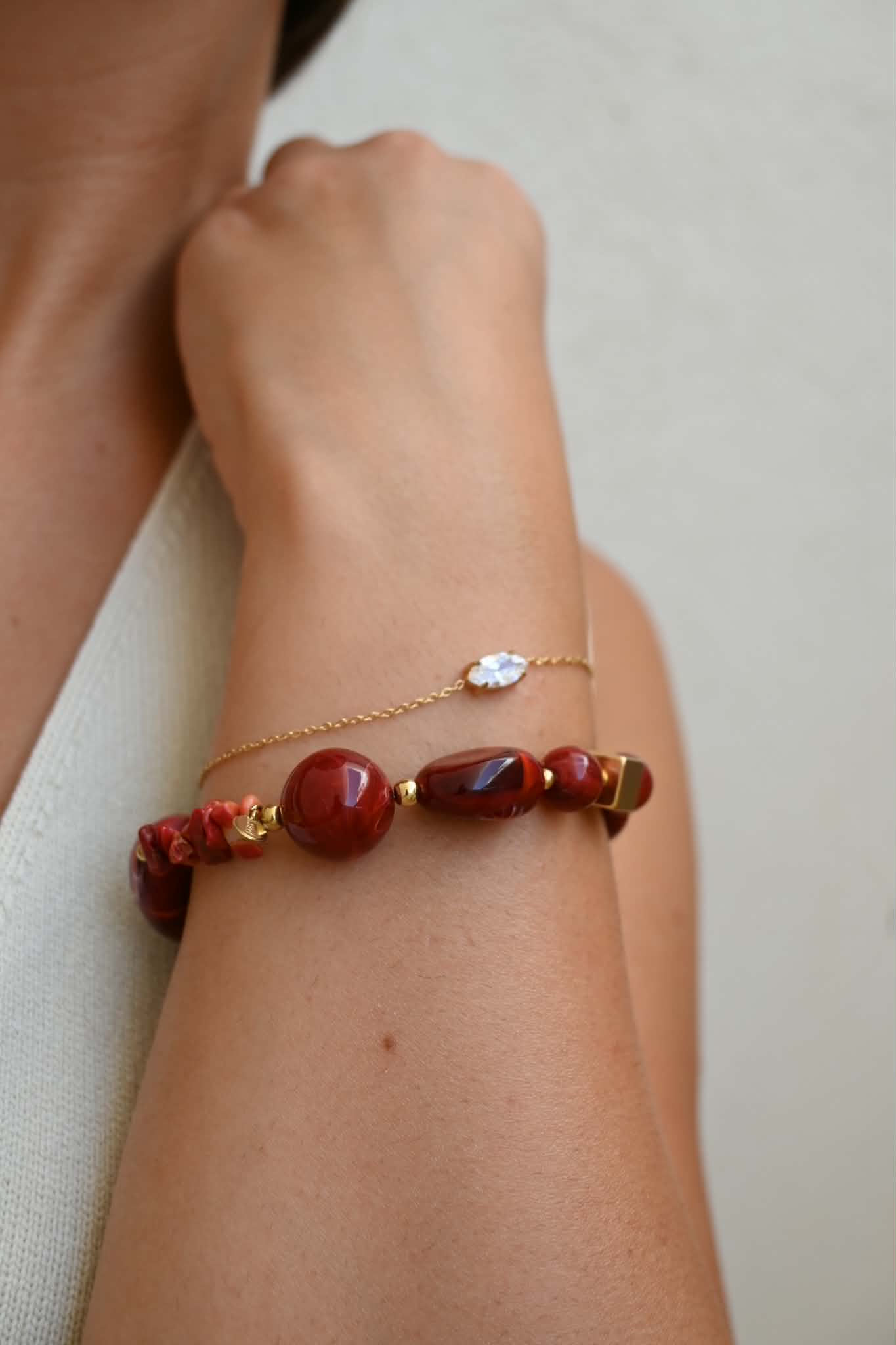 Garnet Muse Bracelet