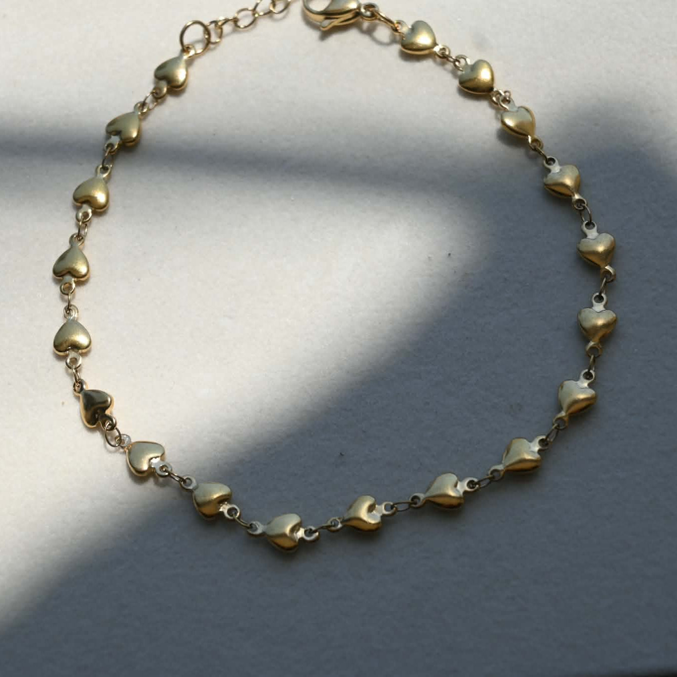 Heart Link Chain Anklet