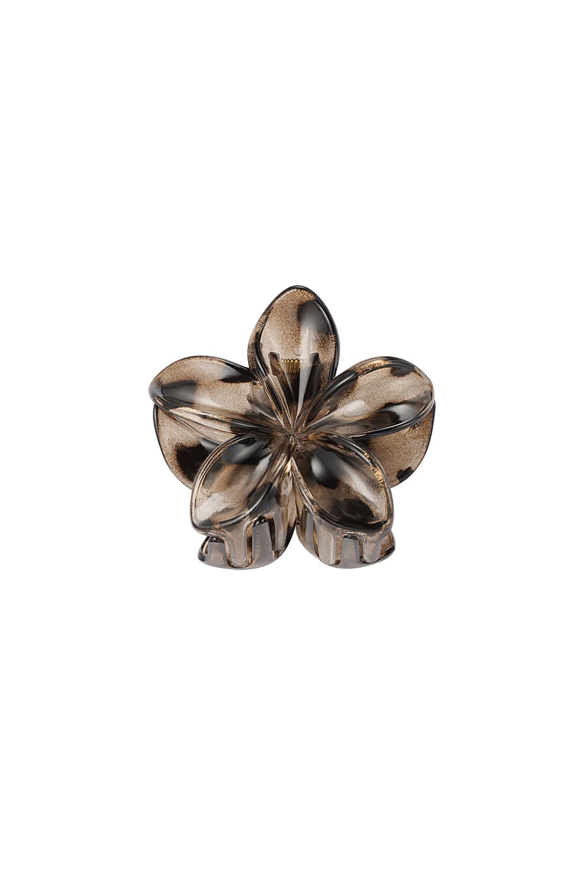 Flower Clip - Brown