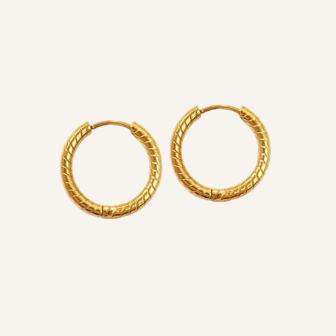 Gold huggies - small