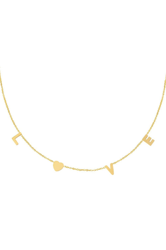 LOVE Gold Necklace