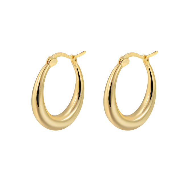 Elegant gold hoops