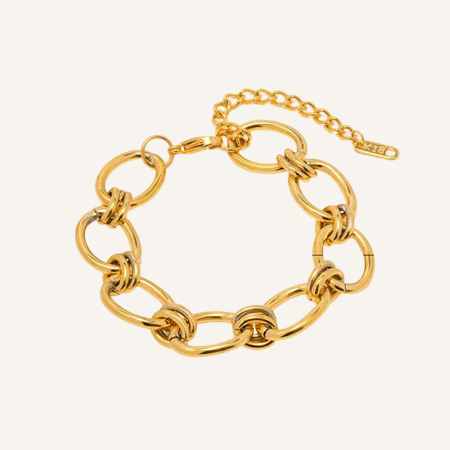 summer chunky gold bracelet