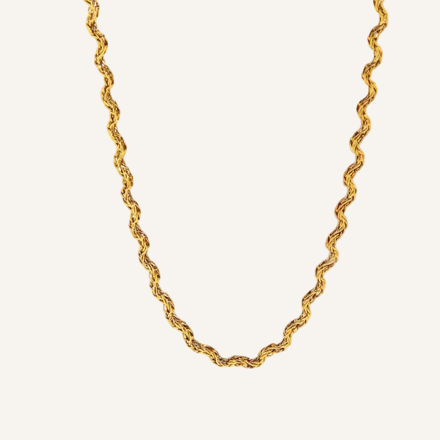 Wave Snake Chain Necklace