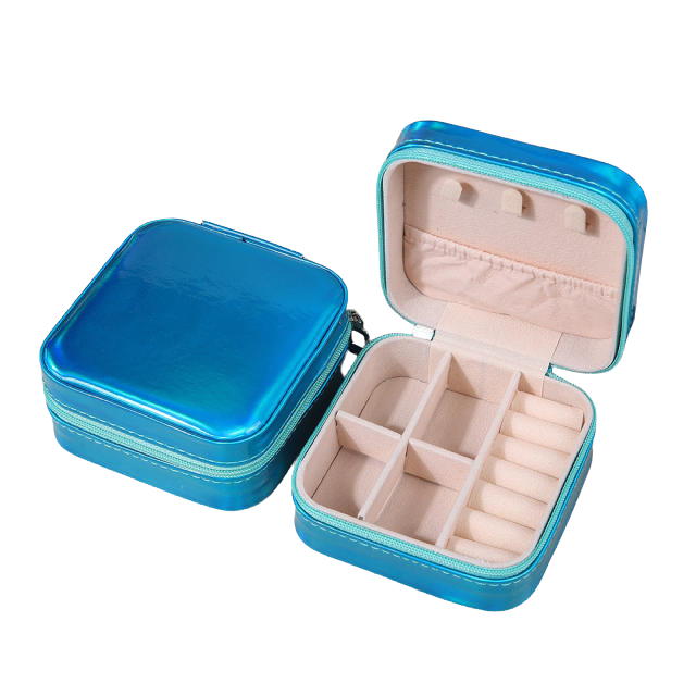 Beach / Travel Jewellery Box - Blue