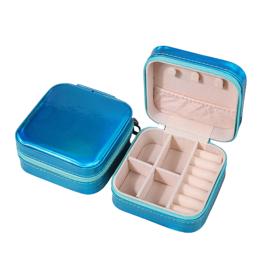 Beach / Travel Jewellery Box - Blue