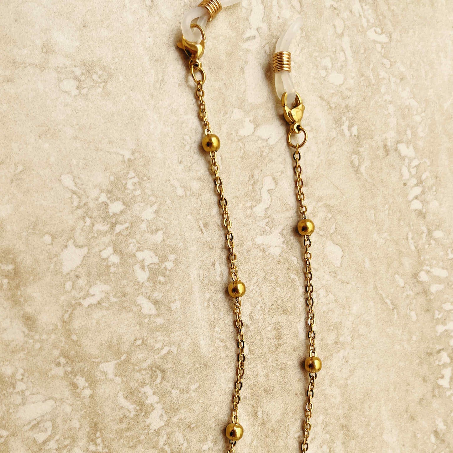 Gold Bead Sunglasses Chain