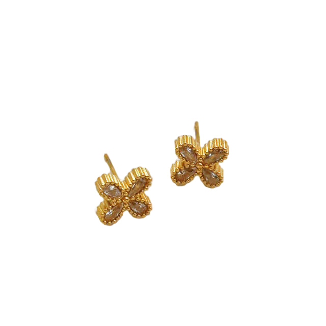 Diamond Clover Earrings