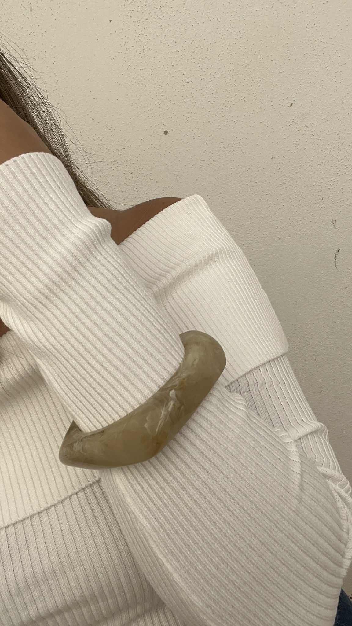 White Ember Box Bangle