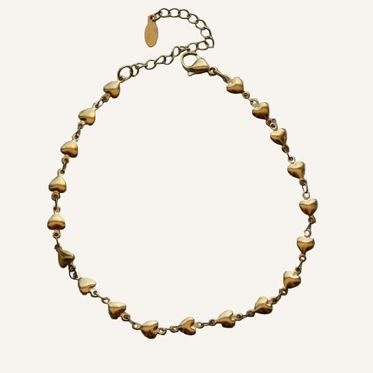 Heart Link Chain Anklet