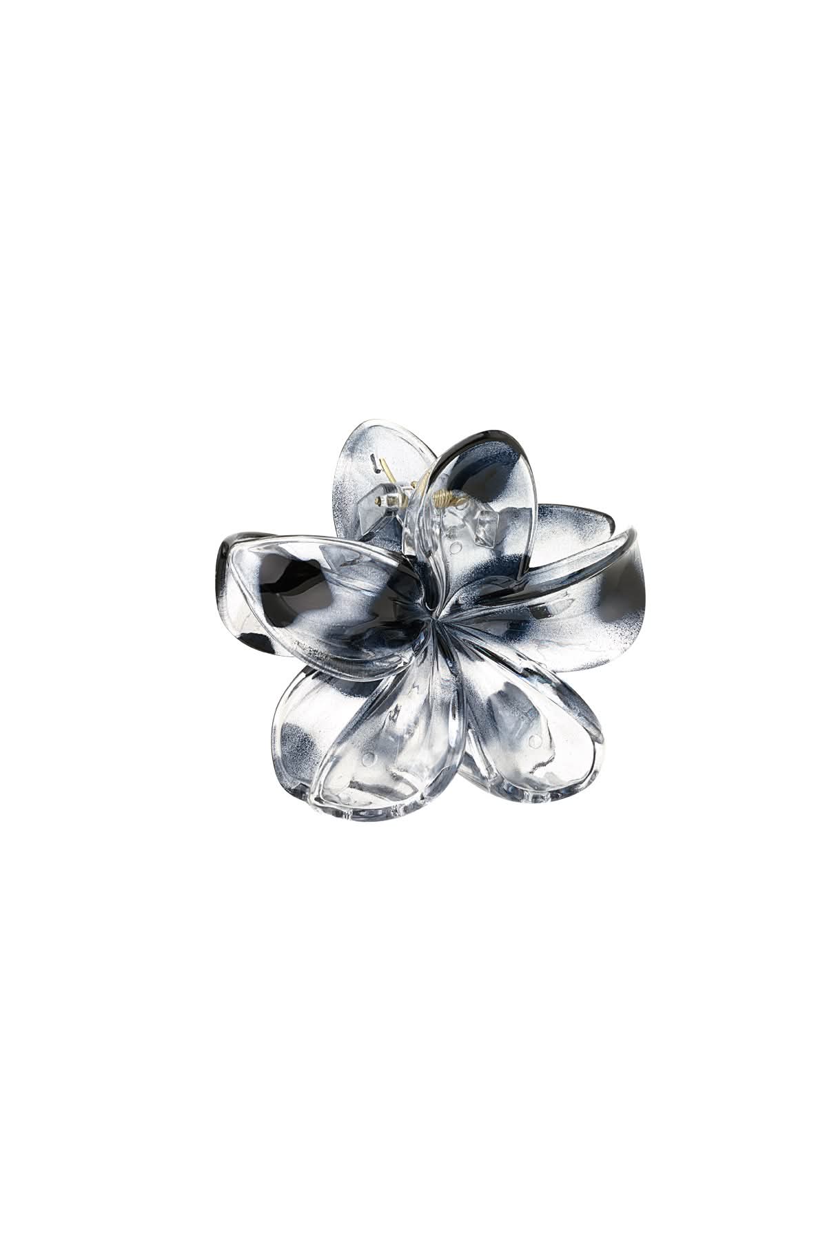 Flower Clip - Blue Grey