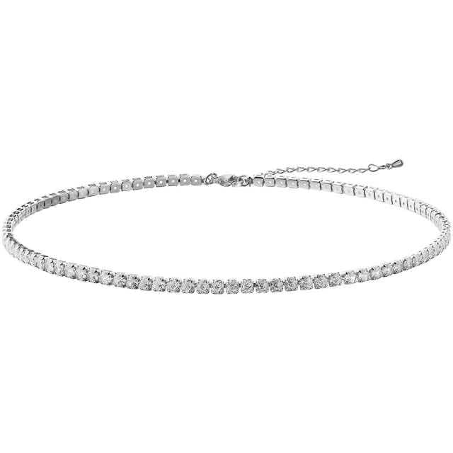 Nia Silver Tennis Necklace