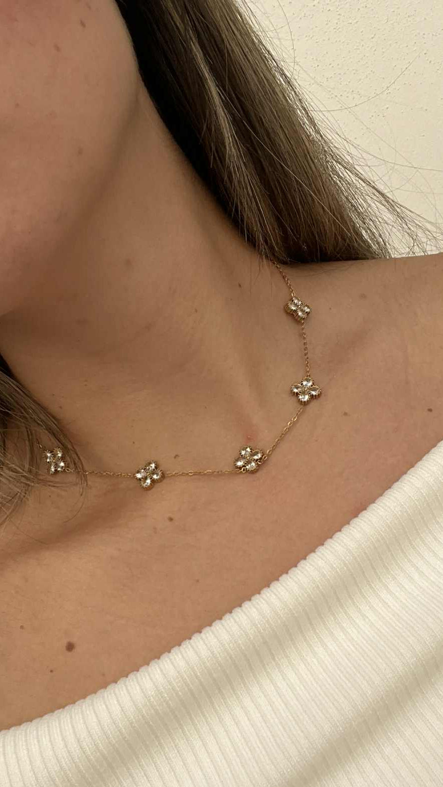 Diamond Clover Necklace