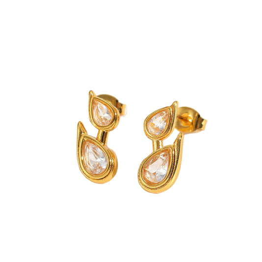 Glimmer Crystal Drop Earrings