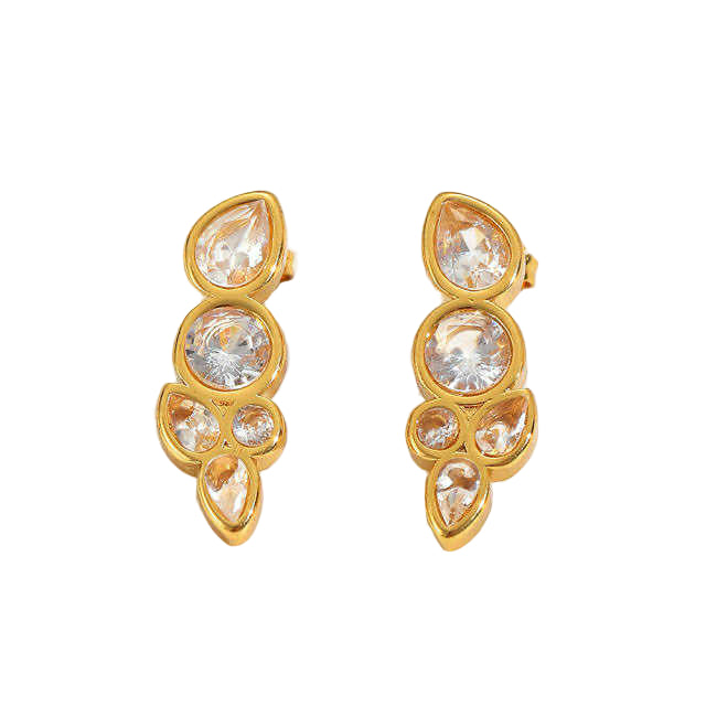 Glimmer Multi Crystal Earrings