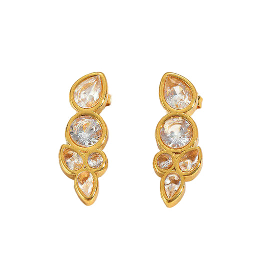 Glimmer Multi Crystal Earrings