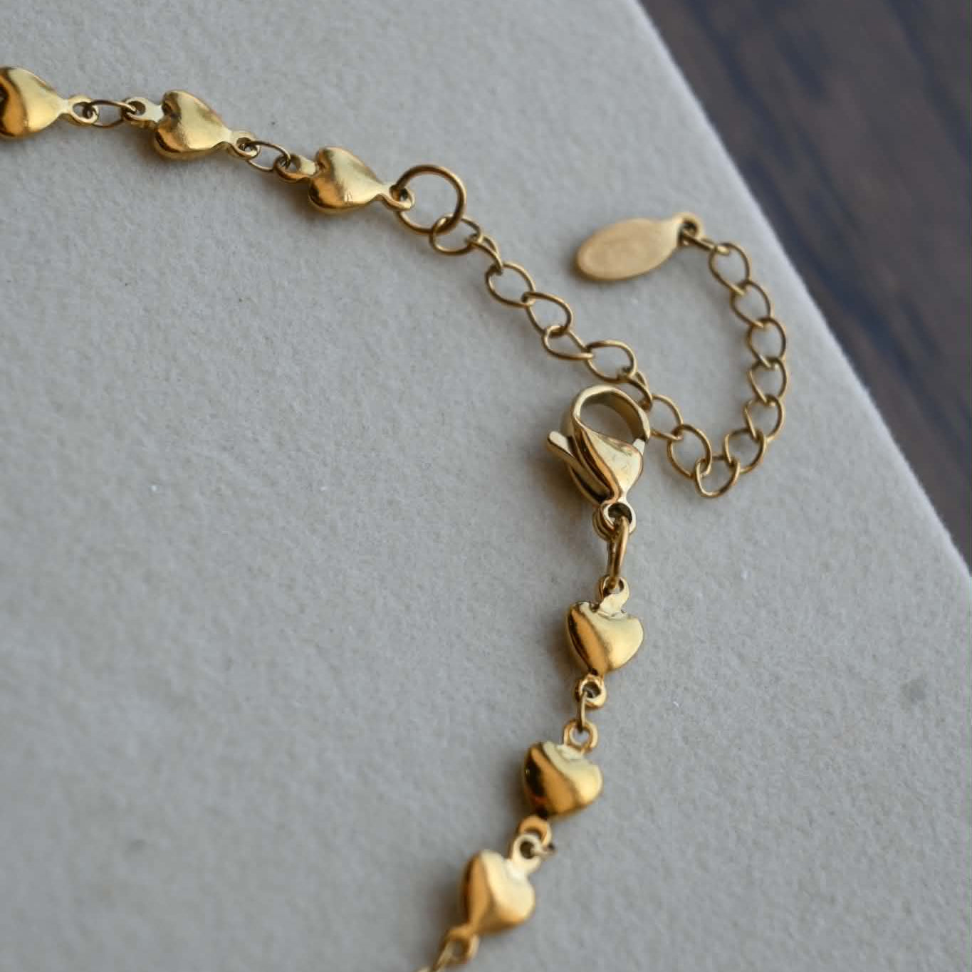 Heart Link Chain Anklet